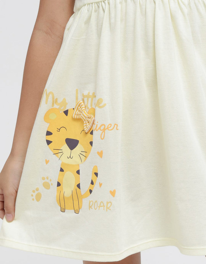 Little M 2 Tiger Midi Dress Anak Perempuan