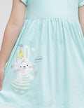 Little M Bordir Bunny Midi Dress Anak Perempuan