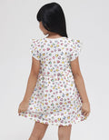 Little M Colorfull Heart Midi Dress for Girls