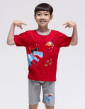 Little M Top-Bottom Set T-Shirt Dino Snorkeling