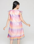 Sweet Miss Short Sleeve Midi Dress Tile Tangan Geber Scaly Fish