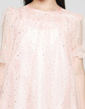 Sweet Miss Short Sleeve Midi Dress Tile Tangan Geber Gliter