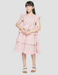 Sweet Miss Short Sleeve Midi Dress Susun 3 Geber Pita Pinggang