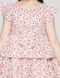 Sweet Miss Short Sleeve Midi Dress Susun 3 Geber Pita Pinggang