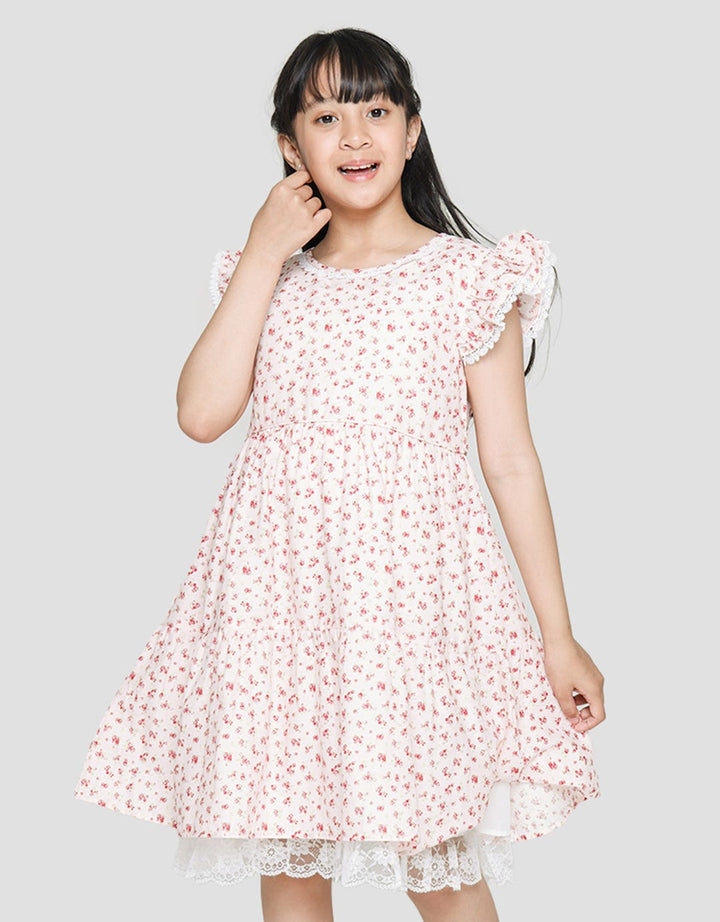 Sweet Miss Sleeve Lace Dress Anak Perempuan