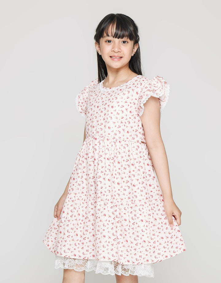 Sweet Miss Sleeve Lace Dress Anak Perempuan