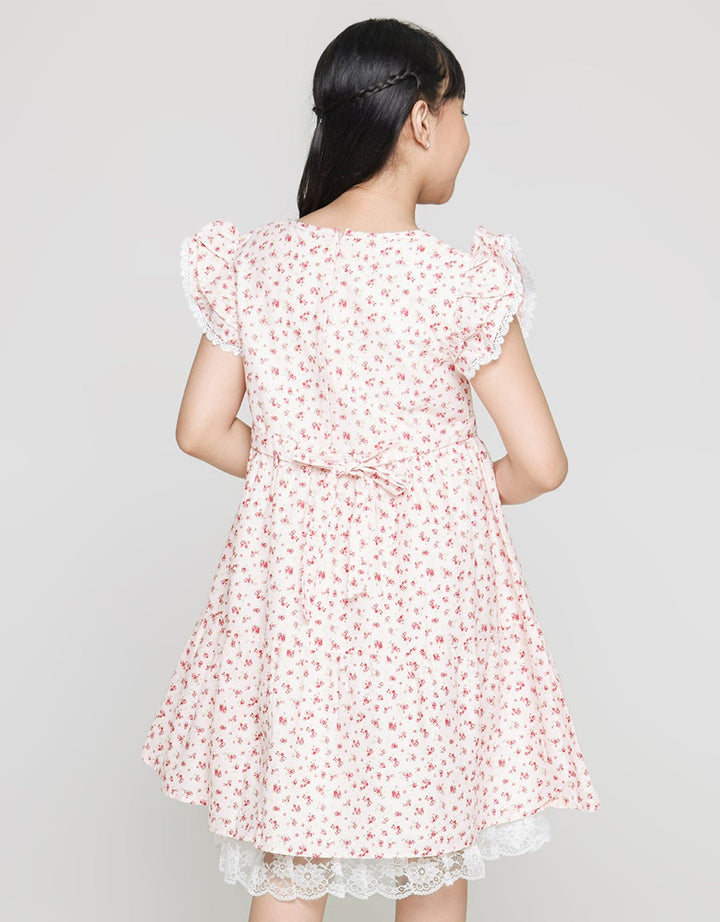 Sweet Miss Sleeve Lace Dress Anak Perempuan