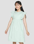 Sweet Miss Salur Soulder Midi Dress for Girls