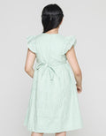 Sweet Miss Salur Soulder Midi Dress for Girls