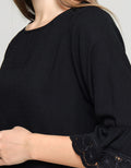 St. Yves Long Sleeve Blouse Embroidery Blouse With Gynella Crush Fabric