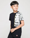 Marvel Camou Silver Logo Boys T-Shirt