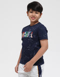 Marvel Short Sleeve T-Shirt Print Avenger Emboss Char