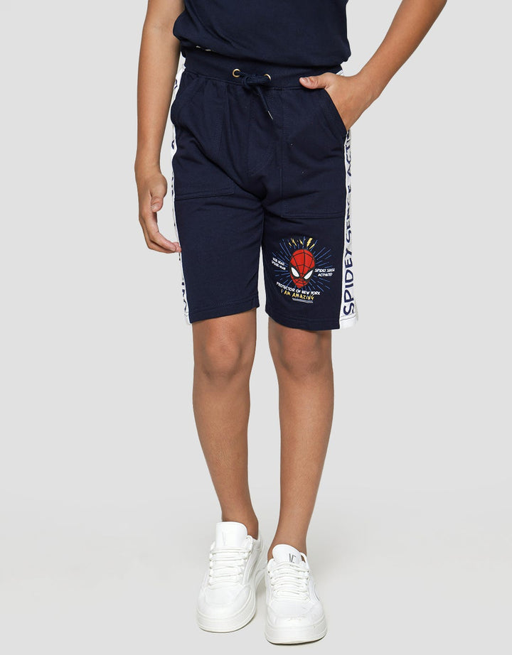 Marvel Short Pants Knit Spiderman Web Head Spidey Sense