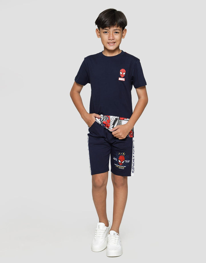 Marvel Short Pants Knit Spiderman Web Head Spidey Sense