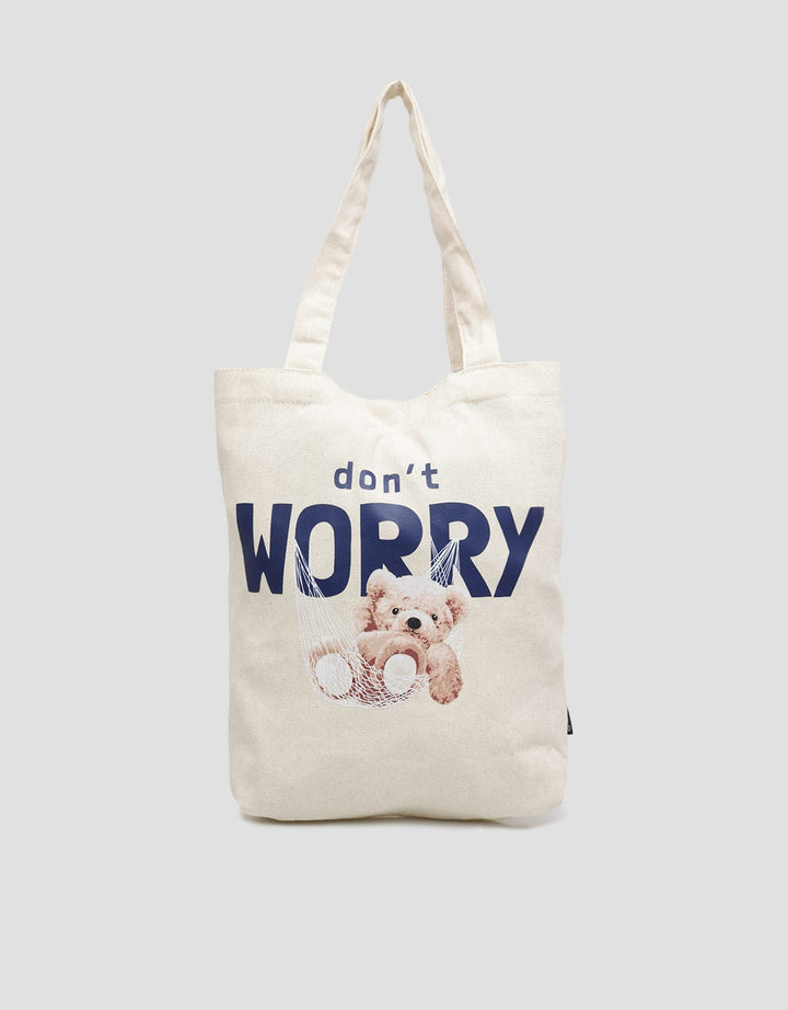 Nevada Shoulder Bag Canvas Print Teddy Bear