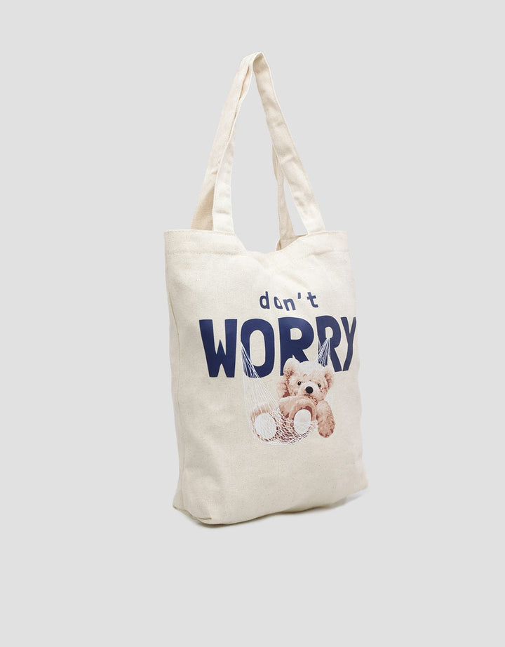 Nevada Shoulder Bag Canvas Print Teddy Bear