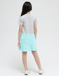 Nevada Short Sleeve Midi Dress Tali Pinggang Print Glitter