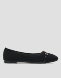 Connexion Ballerinas Gold Buckle Sepatu Wanita