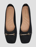 Connexion Ballerinas Gold Buckle Sepatu Wanita