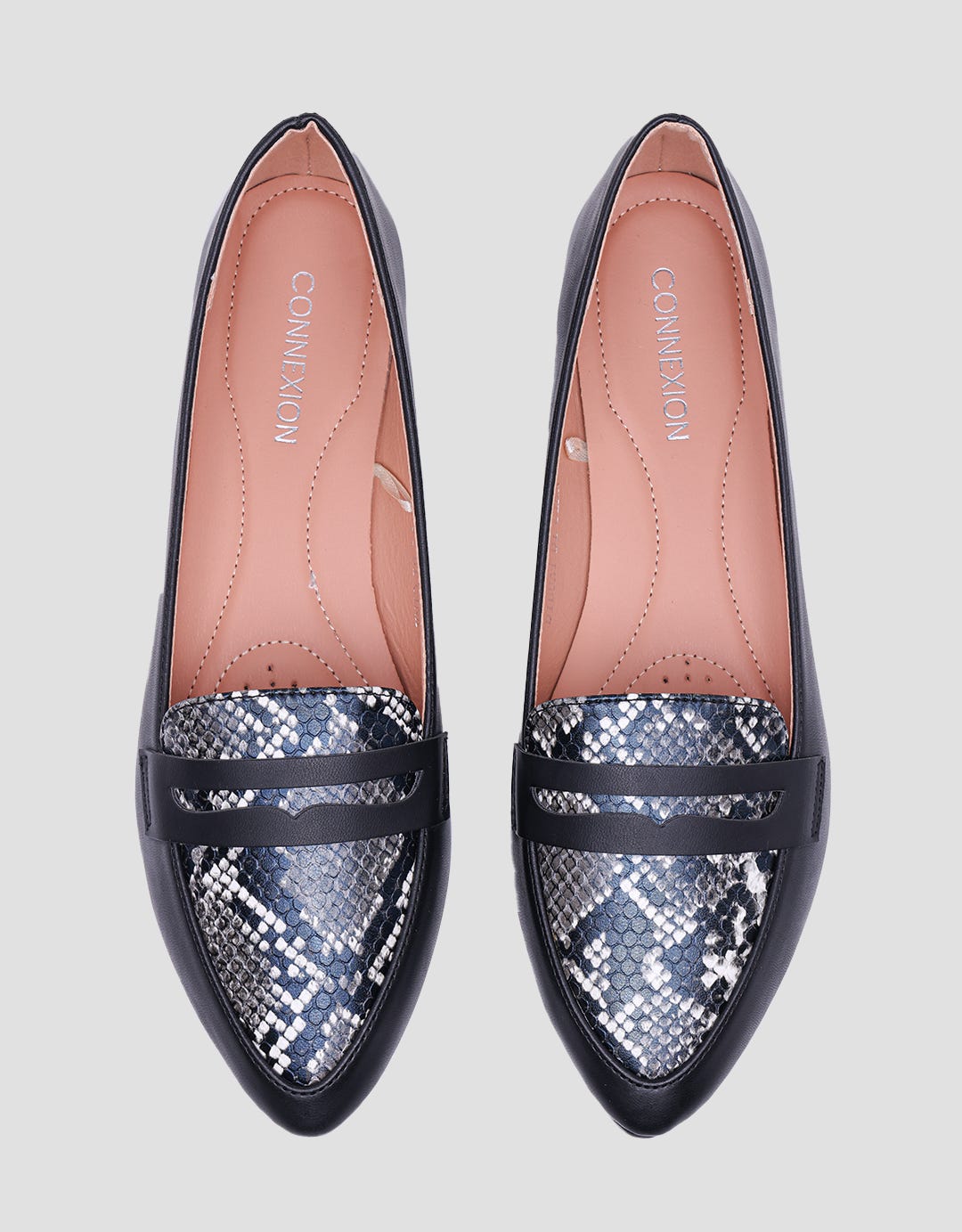 Connexion Animal Skin Look Sepatu Ballerinas Wanita