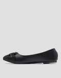 Connexion Ballerina Broch Flat Shoes Wanita