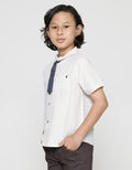 Little M Short Sleeve Shirt Solid Tie