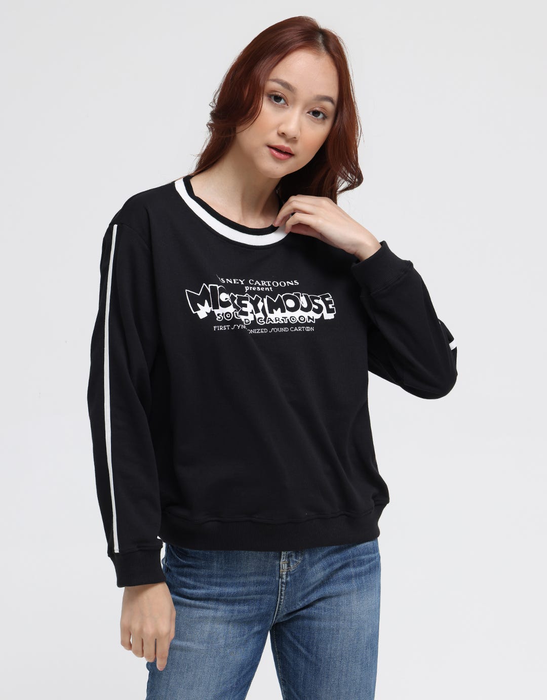 Disney Mickey Mouse Rubber Sweater Women