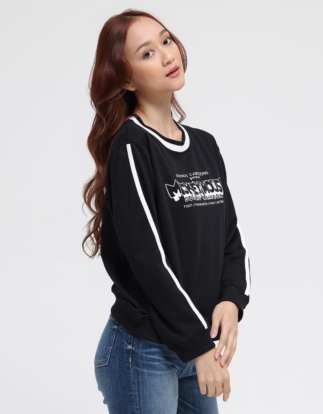 Disney Mickey Mouse Rubber Sweater Women