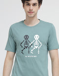 T Zone Short Sleeve T-Shirt Theme Pixel Art Skull