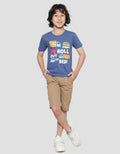 Little M Kaos Lengan Pendek Anak Laki-laki Print Roll To Bed