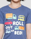 Little M Kaos Lengan Pendek Anak Laki-laki Print Roll To Bed