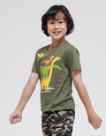 Little M Short Sleeve T-Shirt Print Dino Cool