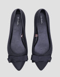 Details Pointy Ribbon Flat Shoes Wanita