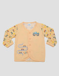Pipiniko Truck Print Kaos Panjang Anak Laki-laki