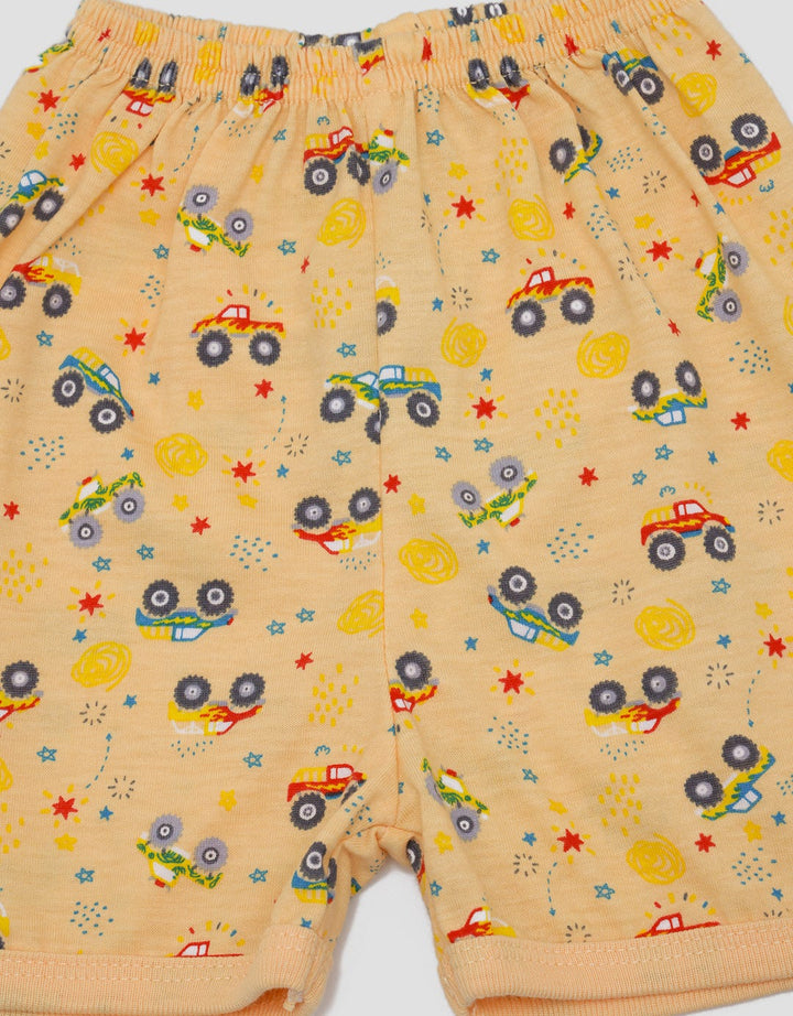 Pipiniko Monster Truck Celana Pendek Anak Laki-laki