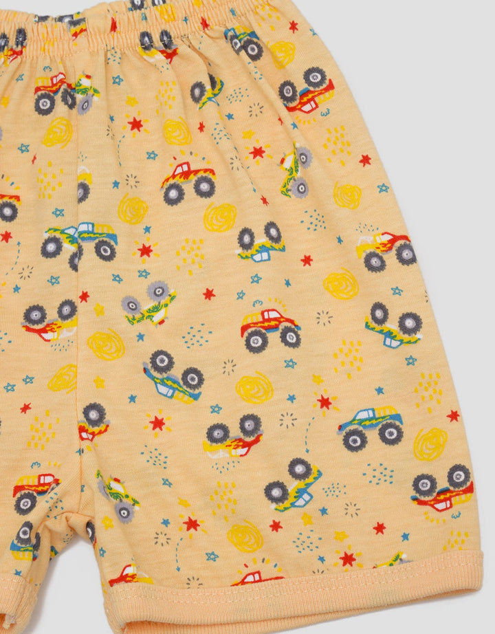 Pipiniko Monster Truck Celana Pendek Anak Laki-laki