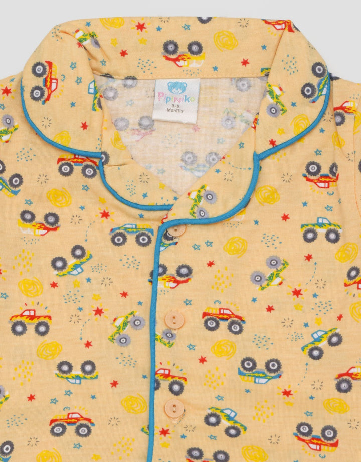 Pipiniko Setelan Pyjama Boys Monster Truck