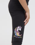 Little M Two Unicorn Leggings for Girls
