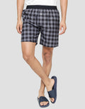 Cole Woven Plaid Print Celana Boxer Pria