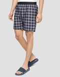 Cole Woven Plaid Print Celana Boxer Pria