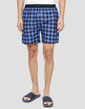 Cole Woven Plaid Print Celana Boxer Pria