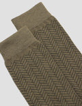 Cole Herringbone Kaus Kaki Formal Pria