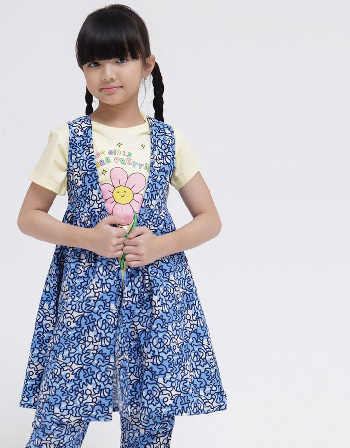 Curly Kids Icon Vest for Girls With Armhole Sleeve