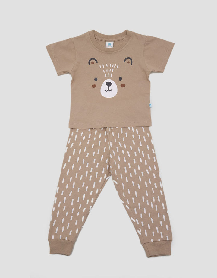 Pipiniko Top-Bottom Set Jersey Pants Bear