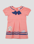 Pipiniko Big Collar Sailor Print Dress Anak Perempuan