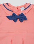 Pipiniko Big Collar Sailor Print Dress Anak Perempuan