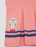 Pipiniko Big Collar Sailor Print Dress Anak Perempuan