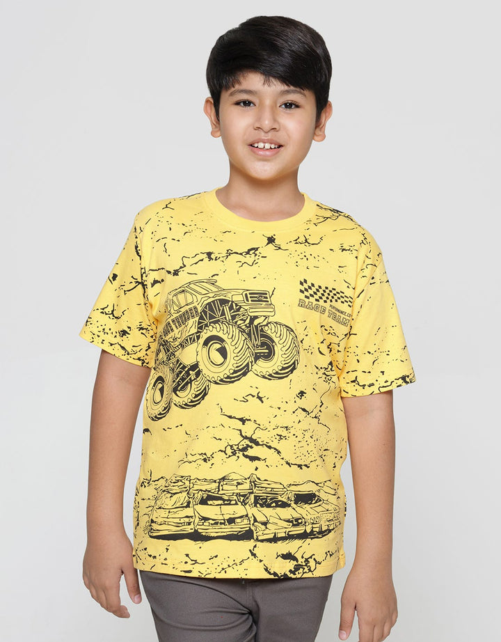 Aero Short Sleeve T-Shirt Print Blue Hunter Print