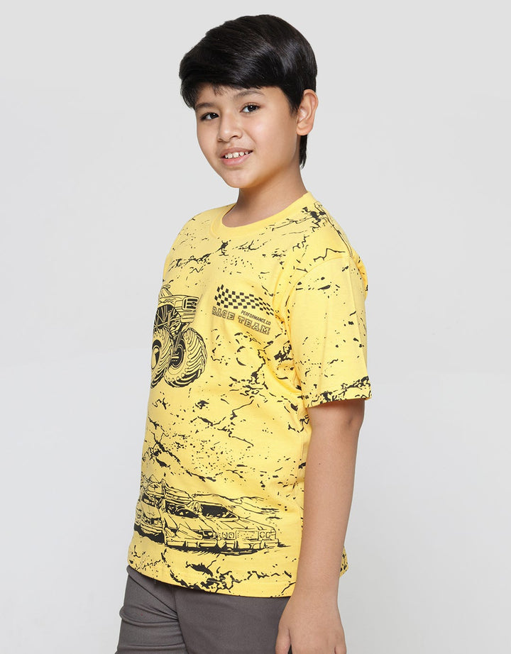 Aero Short Sleeve T-Shirt Print Blue Hunter Print