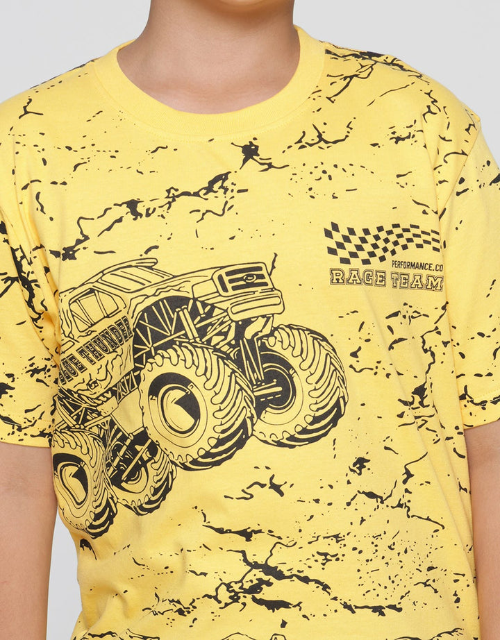 Aero Short Sleeve T-Shirt Print Blue Hunter Print